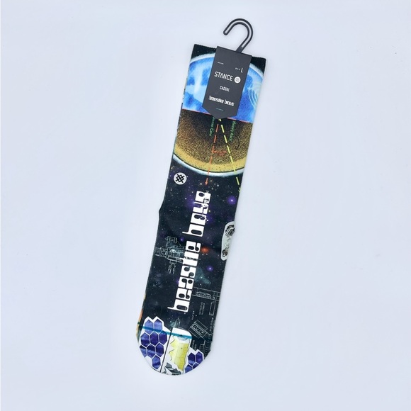 NEW Stance x Beastie Boys Intergalactic Graphic Crew Socks Men’s Large (9-13) - Picture 2 of 7